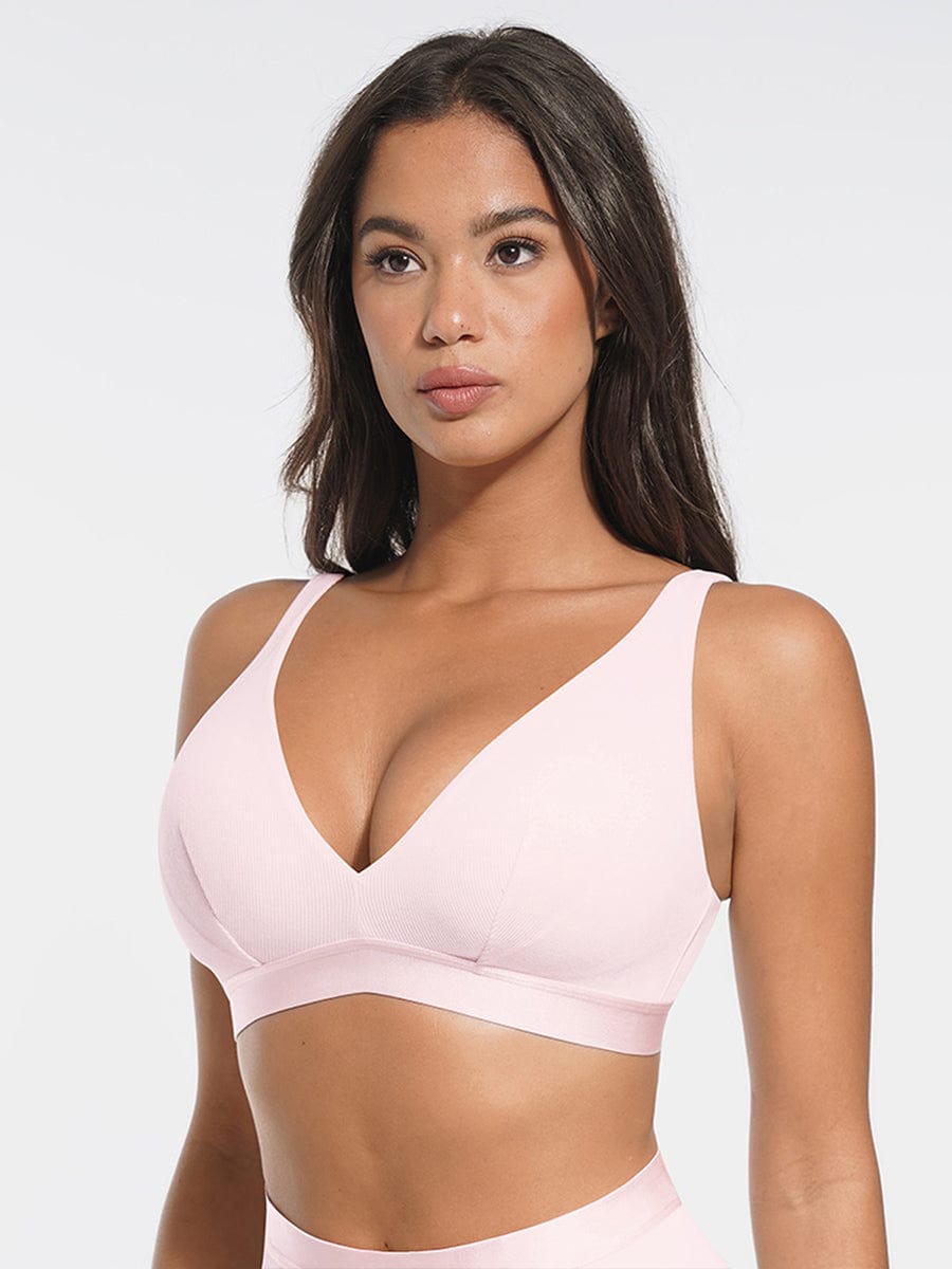Djup V-ringad bralette