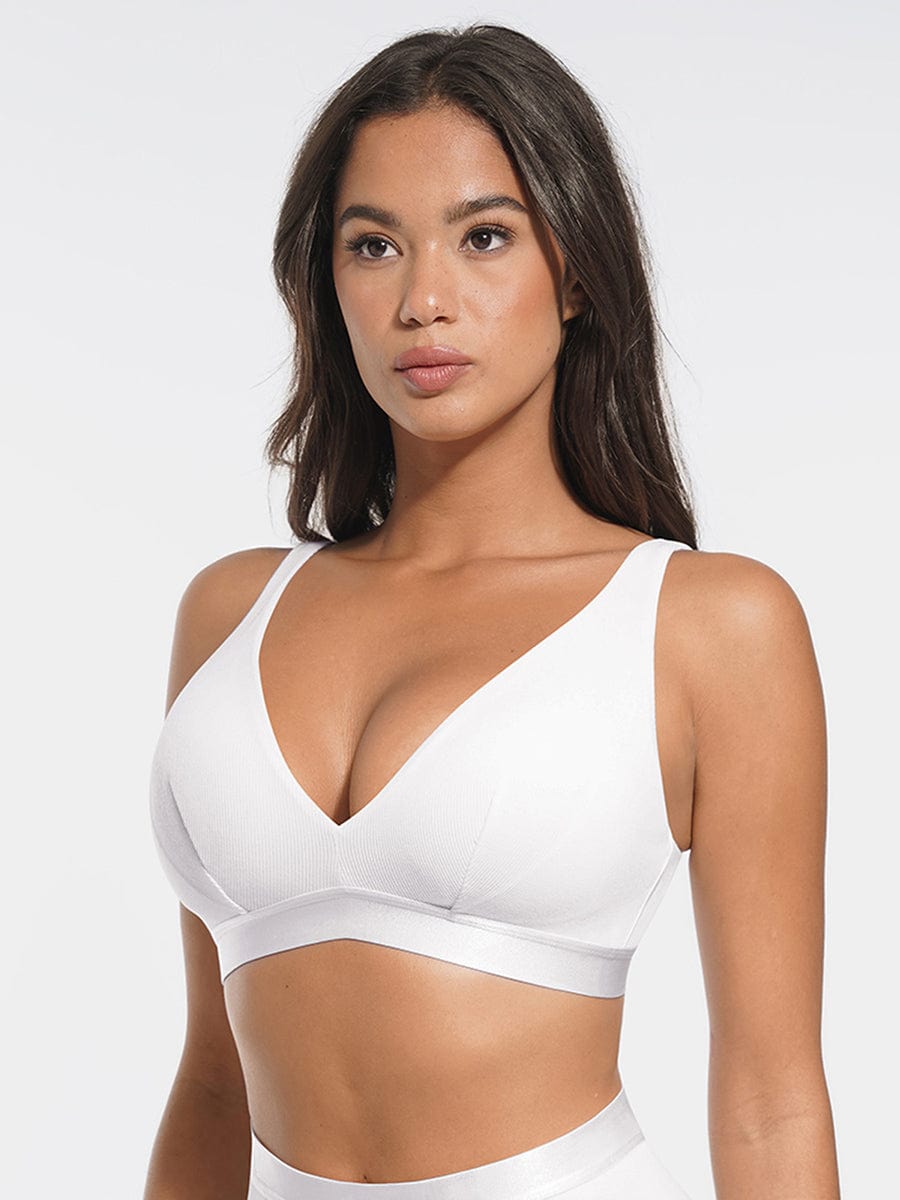 Djup V-ringad bralette