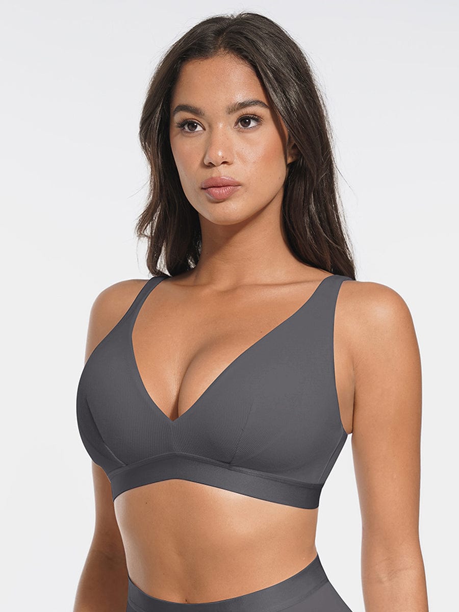Djup V-ringad bralette