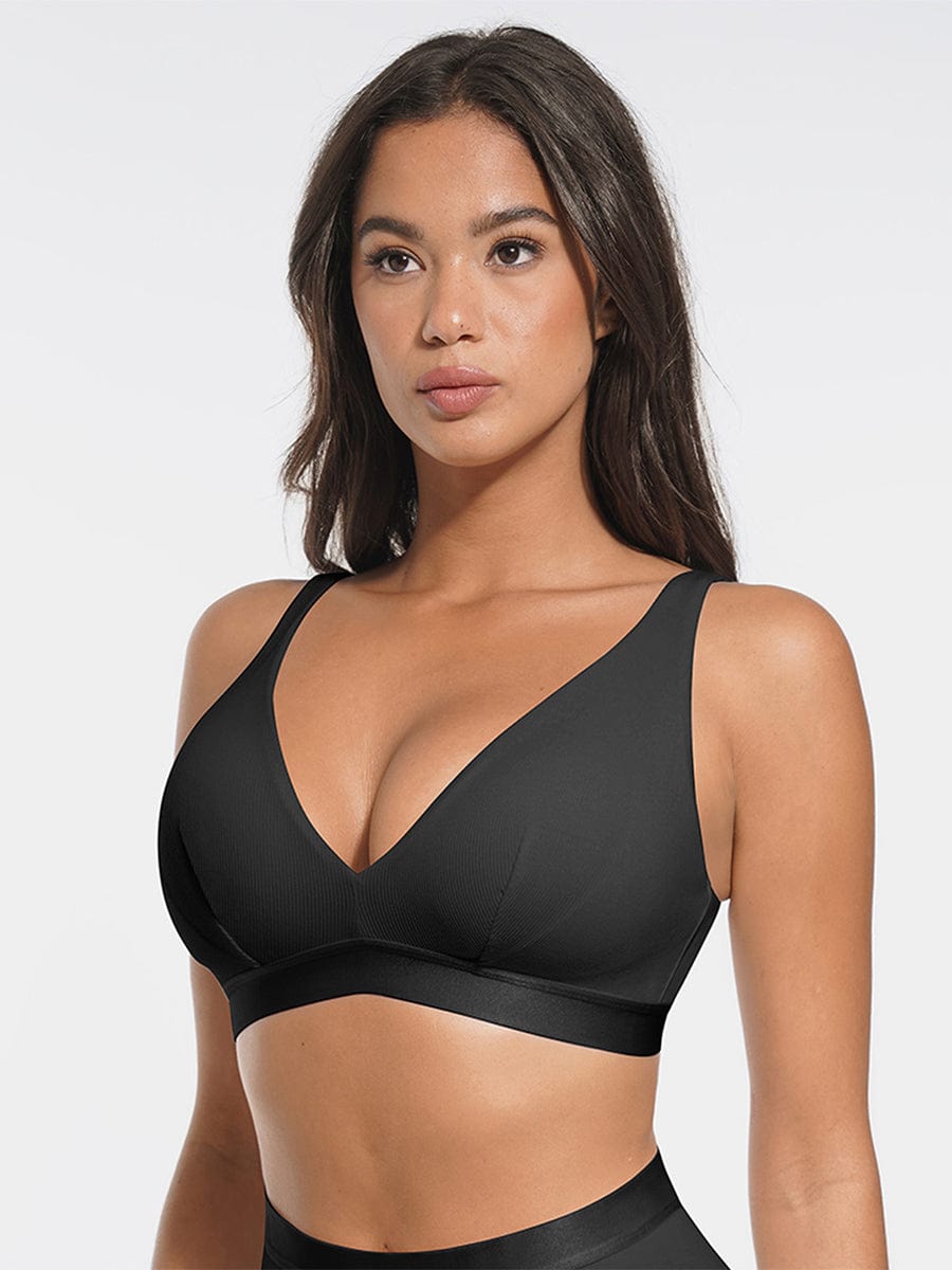 Djup V-ringad bralette