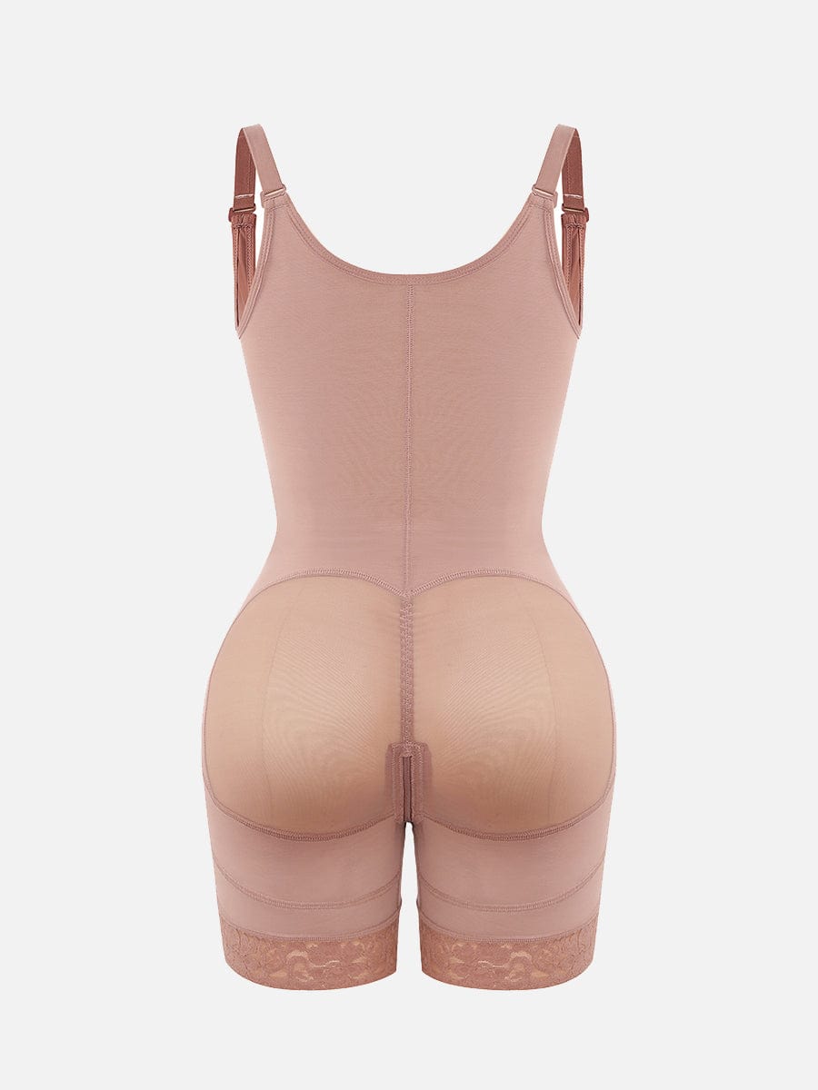 Shaping bodysuit med blondekant