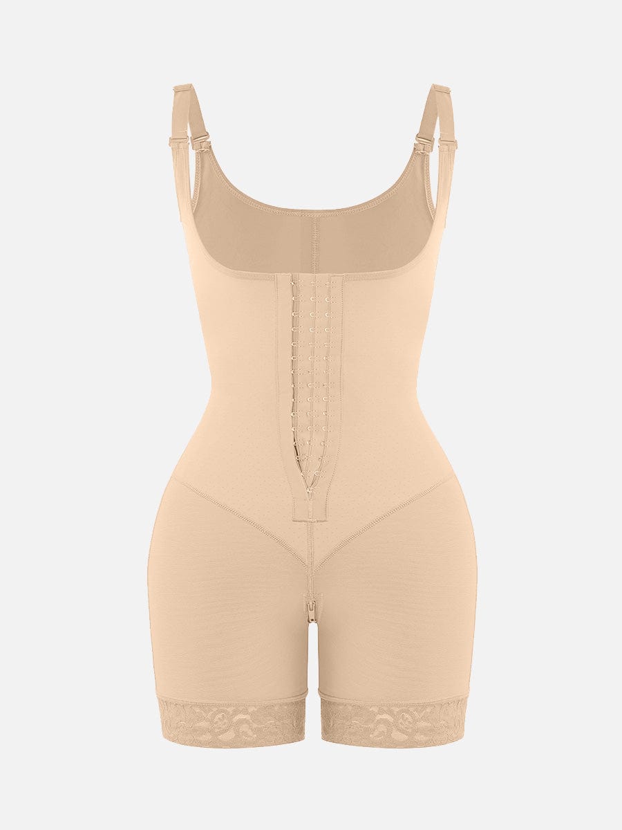 Shaping bodysuit med blondekant