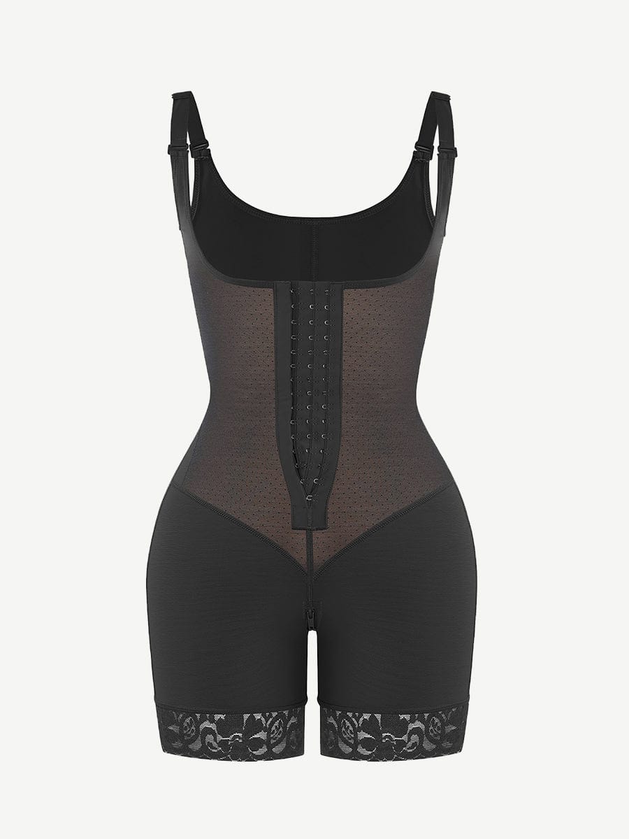 Shaping bodysuit med blondekant