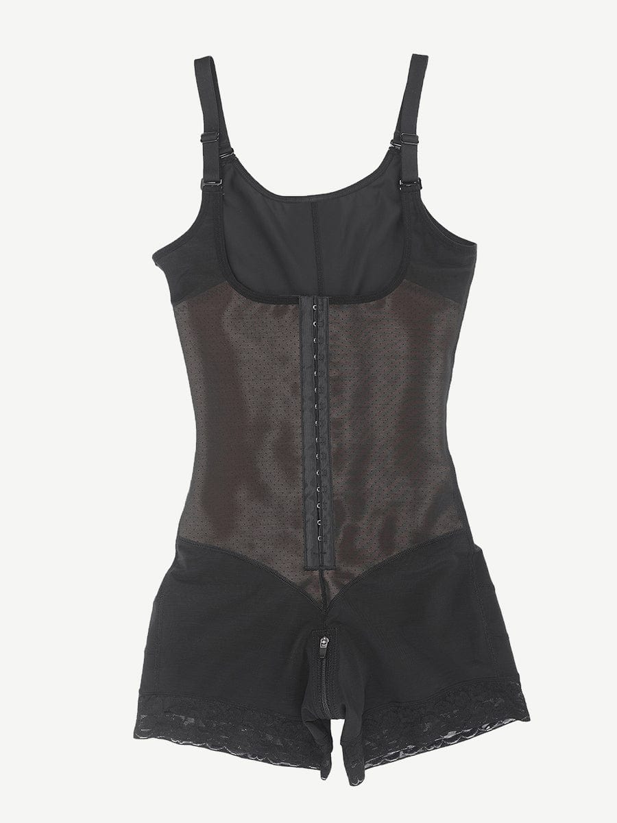 Shaping bodysuit med blondekant