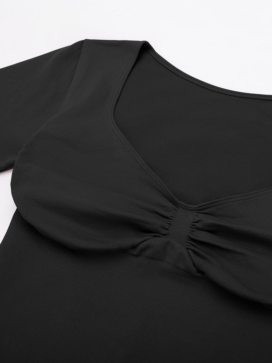 Nahtloses formendes Top mit elegantem Ausschnitt