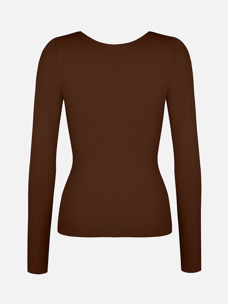 Nahtloses formendes Top mit elegantem Ausschnitt