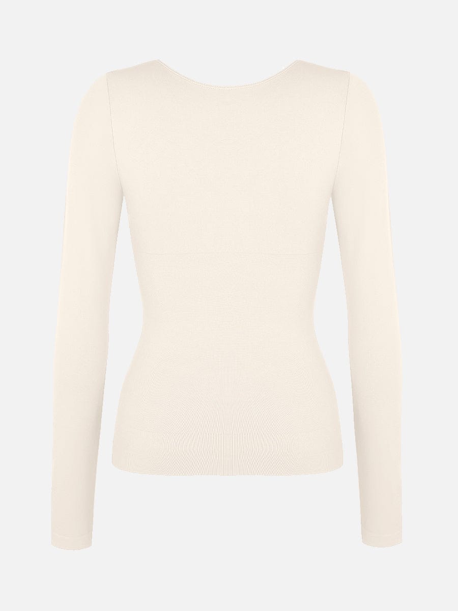Nahtloses formendes Top mit elegantem Ausschnitt