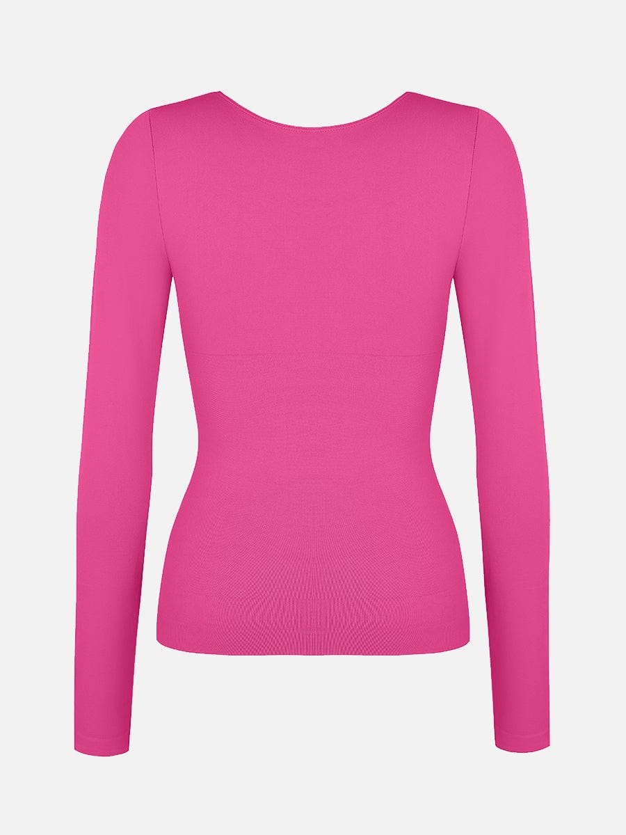 Nahtloses formendes Top mit elegantem Ausschnitt