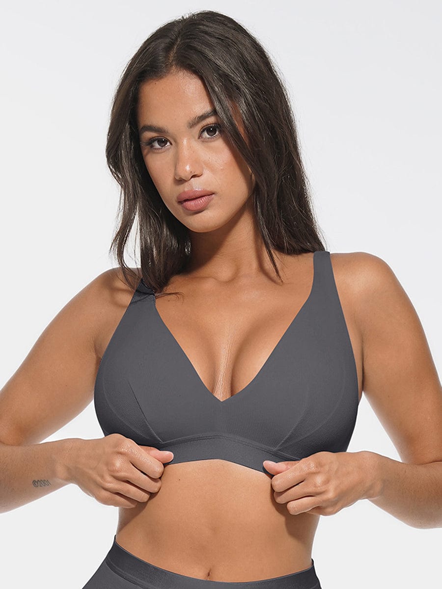 Bralette med dyp V-utringning