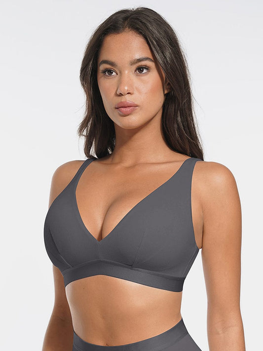 Bralette med dyp V-utringning