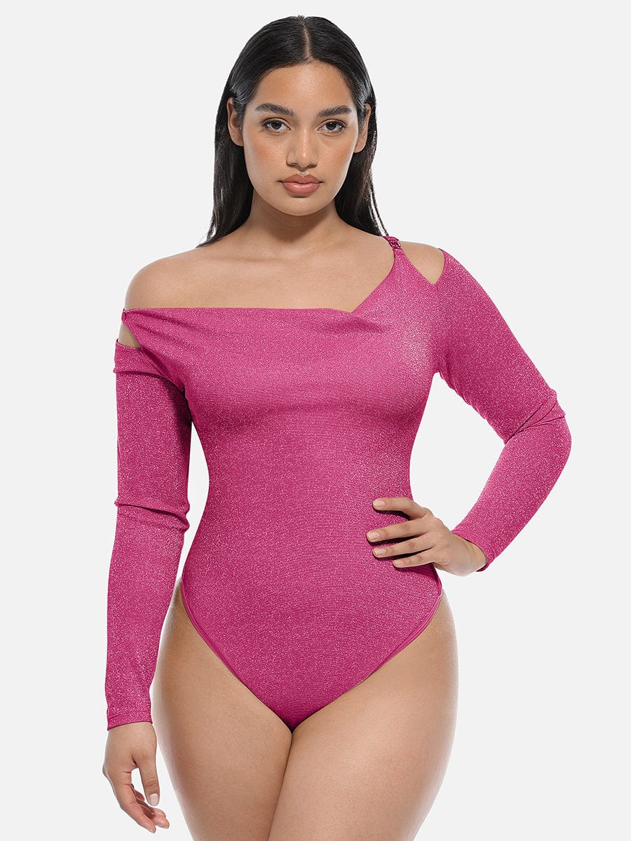 Shapingbody med drapert utringning