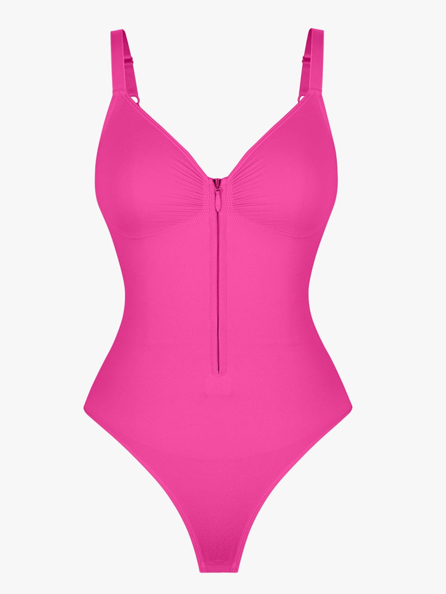 Shapingbody med glidelås og hemper