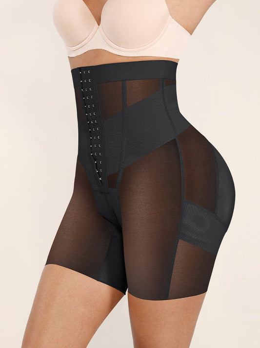 Shapewear shorts med høj talje