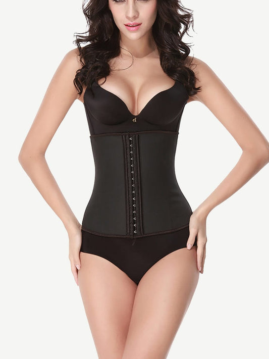 Waist trainer i latex med hekter