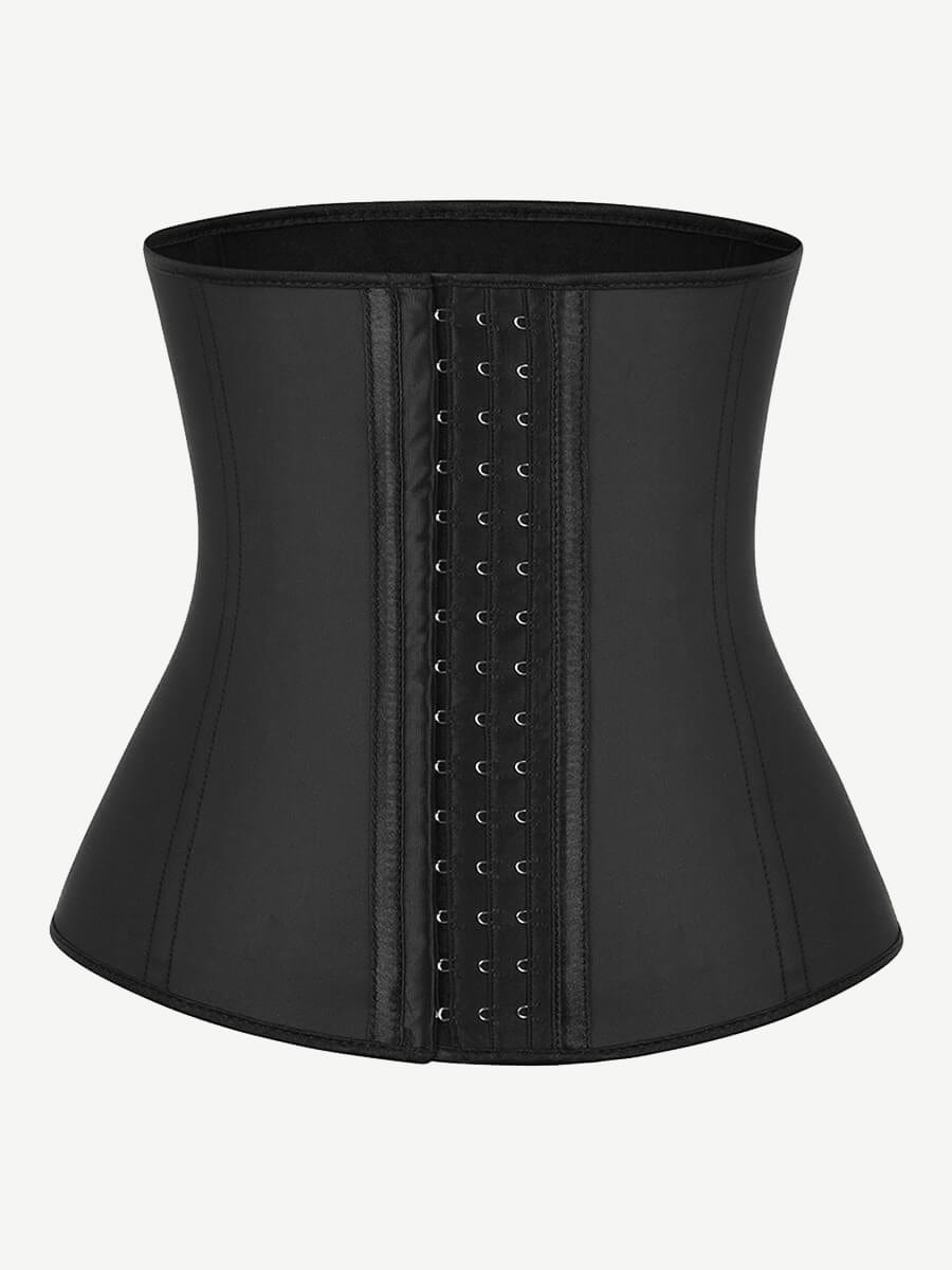Waist trainer i latex med hekter