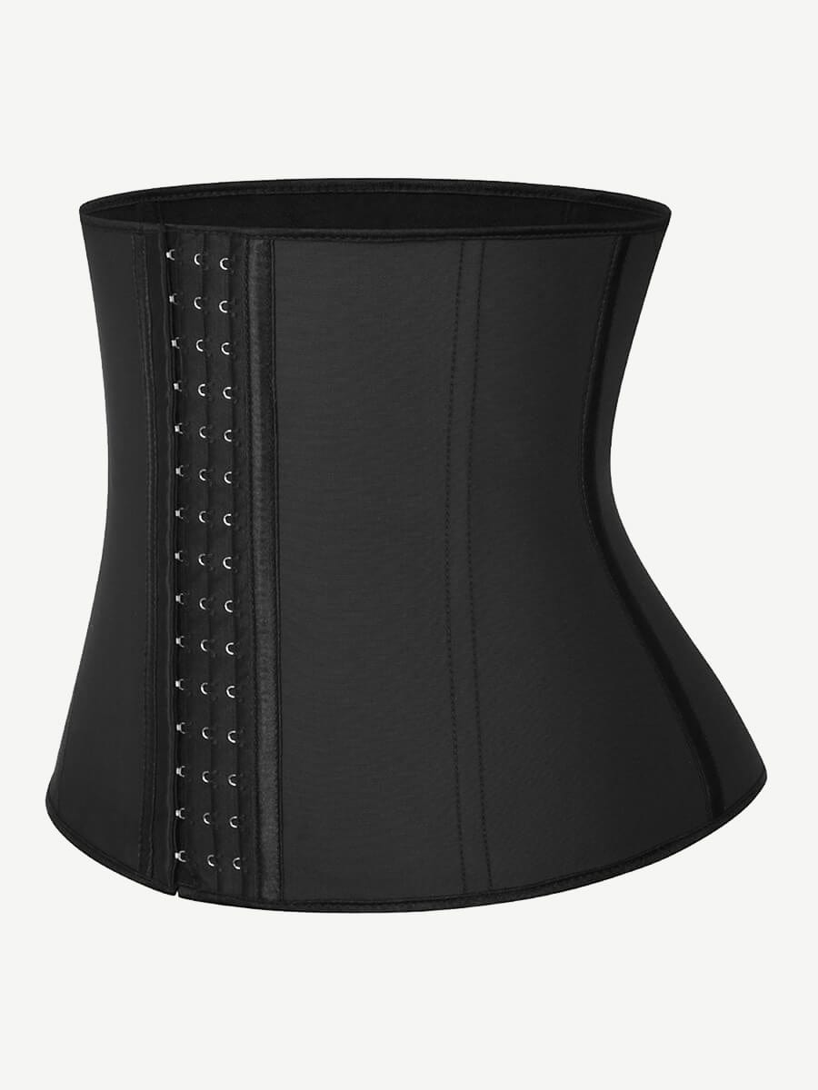 Waist trainer i latex med hekter